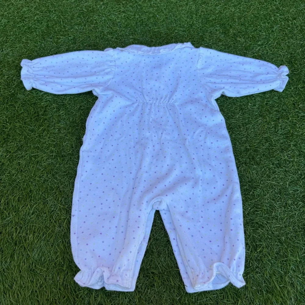 Child of Mine Carter's Baby‎ Girl NB White Polka Dot Cupcake Sweetie Onesie